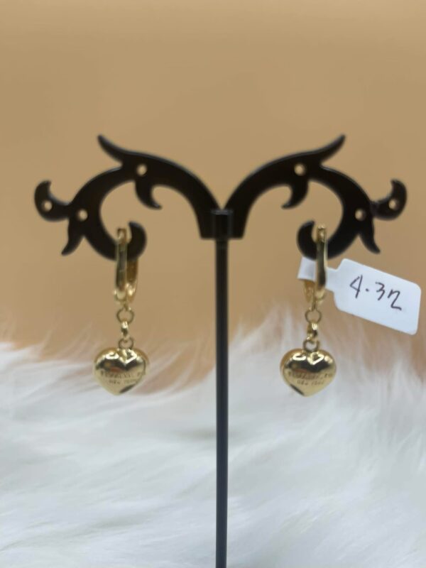 Tiffany Heart Dangling Earrings